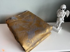 Beautiful Dunelm Old Gold Crane Eyelet Fully Lined Extra Wide Curtains