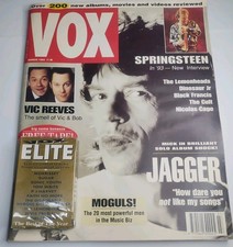 Vox Magazine March 1993, Mick Jagger, Springsteen With Cassette 