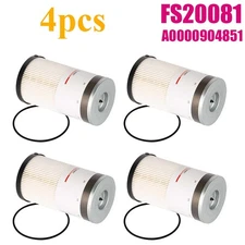 4 PACK FS20081 Fuel Filter Water Separator NEW