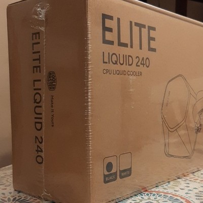 Cooler Master Elite Liquid 240 CPU Liquid Cooler Black/White RGB 120mm Intel/AMD