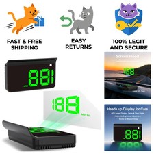 Advanced Gps Heads Up Display For Cars With Auto Brightness And Usb Power