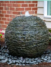 Aquascape Stacked Slate Sphere Large