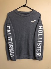 Hollister Gray Pullover Sweatshirt preowned size S