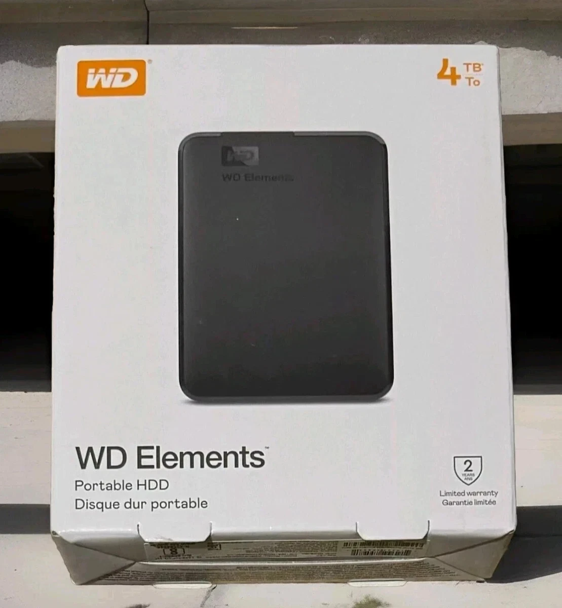 WD Elements Portable 4TB External Hard Drive - HDD USB 3.2, PC - Mac