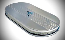 Mustang Chrome Oval Air Cleaner 2v 4v Part Number S1ms-9600-chr Scott Drake