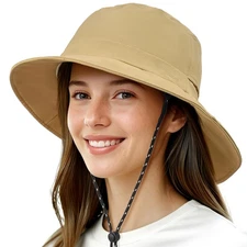 Waterproof Bucket Hat Quick-Dry Breathable Skin-Friendly Hat for Fishing