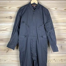 Duluth Trading Coverall Mens Medium Gray Canvas Double Zip Pockets Work