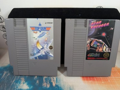 Nintendo NES Top Gun And Star Voyager Both Tested And Work. Excellent Condition