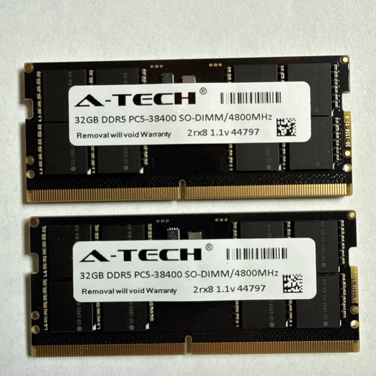 SO-DIMM Computer Memory (RAM) 64 GB Total Capacity 2 Modules for