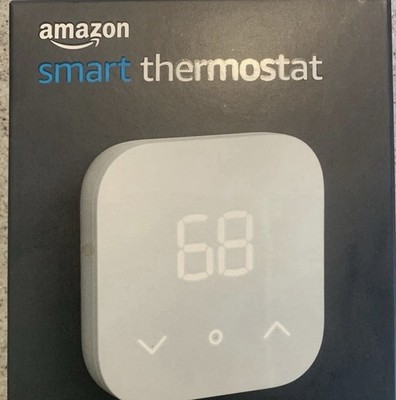 Amazon Smart Thermostat - White - Works With Alexa  (C Wire Required)