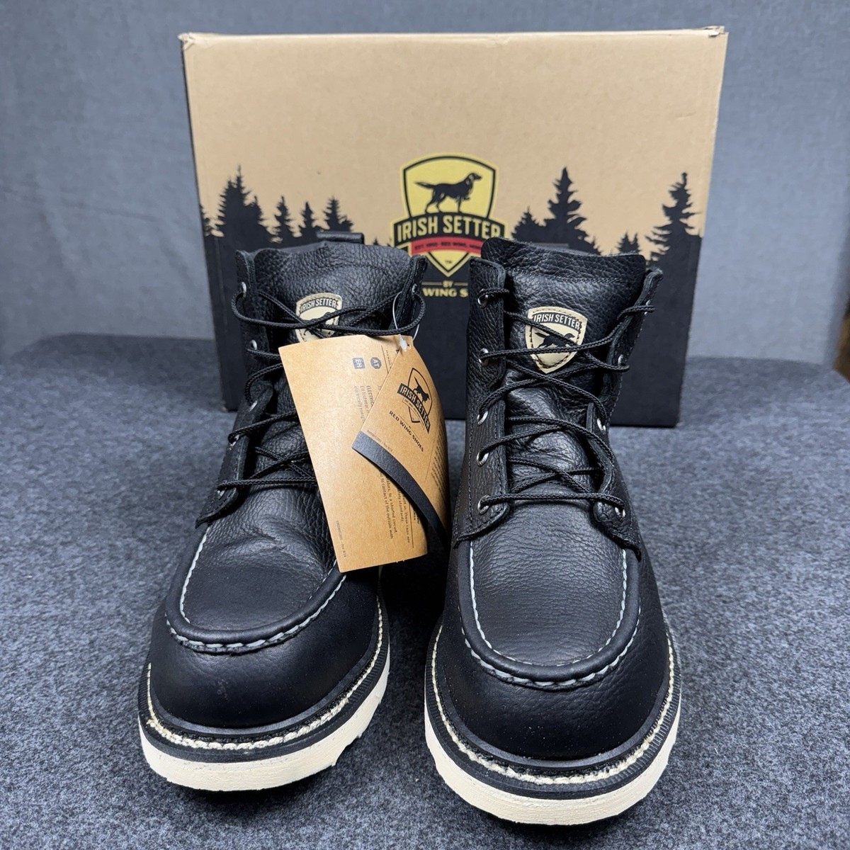 Irish Setter Ashby Work Boots Men's 6” Aluminum Toe Size