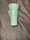 Vintage Anchor Hocking Fire King Jadeite Green Glass Art Deco Vase
