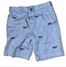 Vineyard Vines Boys Blue Shorts Size 7 - Red White And Blue Whale Design