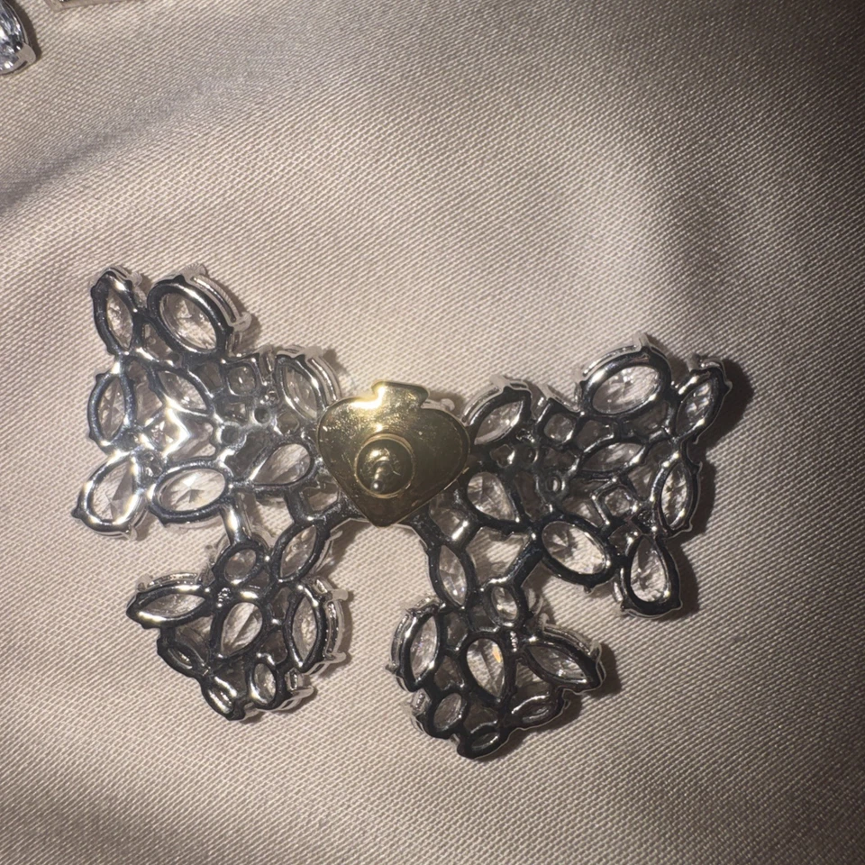 Kate Spade Bow Cubic Zirconia Jewelry Set With Bracelet And Earrings Pre-Owned - Image 3 of 4