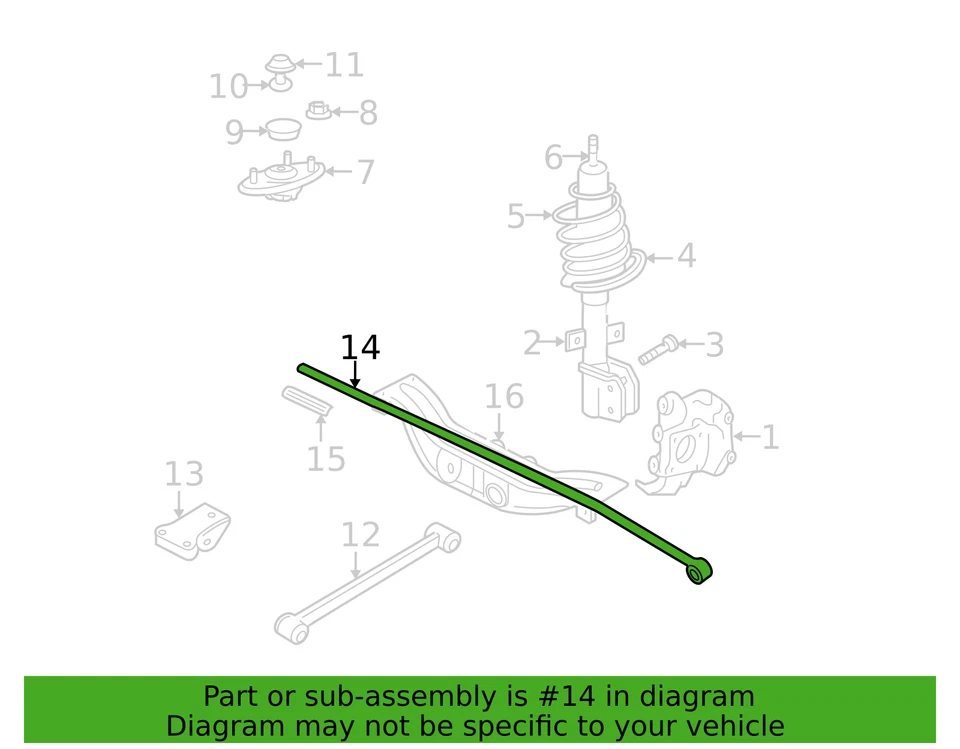 2000-2016 GENUINE GM REAR WHEEL SPLINDLE, NEW OEM PART, PART NUMBER 20930846 Foto 4 de 4