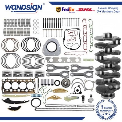 Engine Rebuild Kit Crankshaft Piston For 08-17 Audi A3 A4 VW Jetta Golf 2.0 CCTA