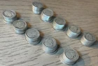 HUNDRED Silver Roosevelt Dimes Circulated, worn,FACE $10.00, VF, weight 8.7 oz