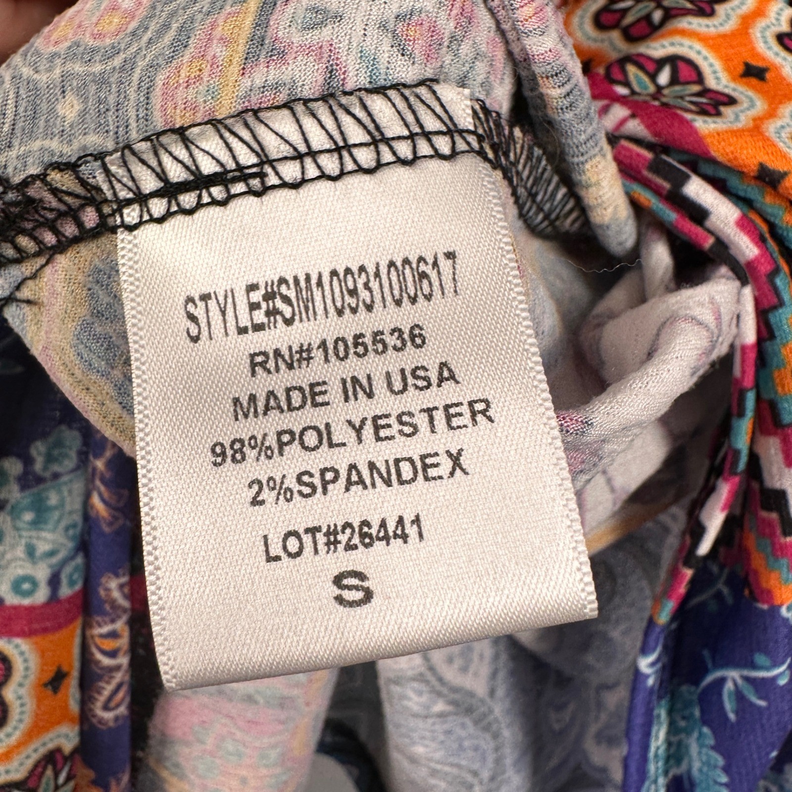 Travel Elements Patchwork Print Tunic Dress 3/4 S… - image 3