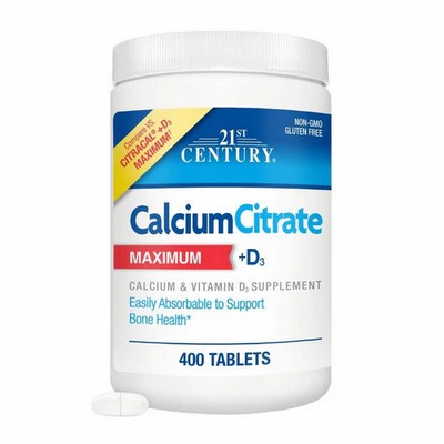 Calcium Citrate Maximum + D3 400 Tabs  by 21st Century