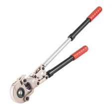 1" 3/4" 1/2" Heavy Crimper with Rotatable Head & Fast Jaw