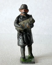 Vintage Lead Toy Soldier Johillco John Hill & Co Farmer Holding Lamb #S497