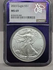 🔥2023 American Silver Eagle West Point MS69 NGC 1 Ounce Oz Fine Silver .999🔥