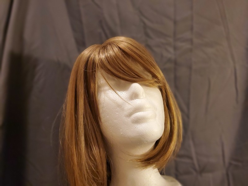 10 Inch Dirty Blonde Side Part Synthetic Wig With Bangs