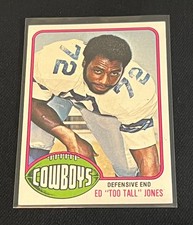 1976 Topps Ed "Too Tall" Jones #427 (RC) Rookie Dallas Cowboys Vintage EX+ Nice