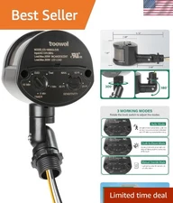 Versatile 3-Mode Motion Detector - 180-Degree Coverage, 60 Feet Range, Black