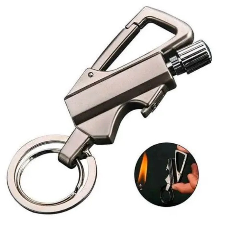 W/ Multitool Keychain 2 In 1 Lighter Pipe Metal