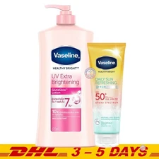 Vaseline Healthy Bright UV Lightening Body Lotion + Daily Sun Refreshing Serum