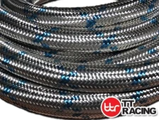 10AN AN-10 14mm Braided Stainless Steel Fuel Oil  Hose Honda Civic VT LS1 -3.3ft