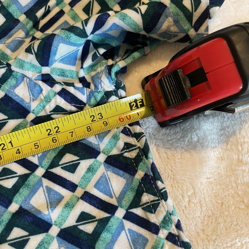 Old Navy Shirt Mens Blue Geometric Button Up Short Sleeve Size XL - Picture 4 of 6