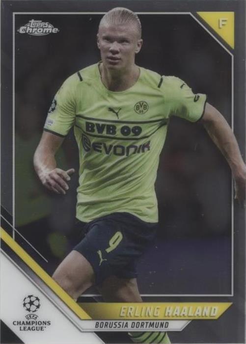 Erling Haaland Topps Chrome リフラクター 2021-22 Topps Chrome UCL Erling Haaland #200 for sale | eBay