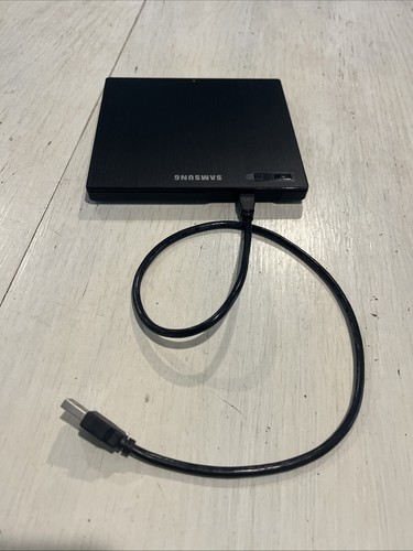 SAMSUNG PORTABLE DVD WRITER SE-218 EXTERNAL CD & DVD 2014 w/ CABLE
