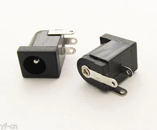 10pcs 5.5 x 2.1mm DC Power Supply Female Jack Socket 3 Legs PCB Mount Connector