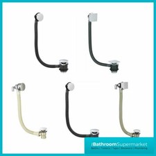 Bath Waste Overflow & Bath Filler Chrome Finish Modern Design Pop Up Waste