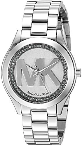 Orologio Michael Kors Donna Mini Slim Runway Logo Tono Argento MK3548