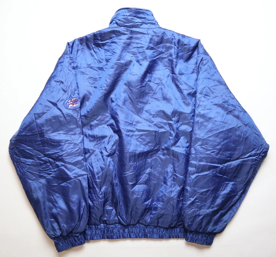 SAGAWA DESCENTE VINTAGE 90s BLUE NYLON JACKET BOMBER JAPANESE ADULT TOP MEN'S L - Image 2 of 4