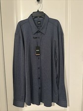 NWT Hugo Boss Roan Kent Button Down Slim Fit Shirt XXL