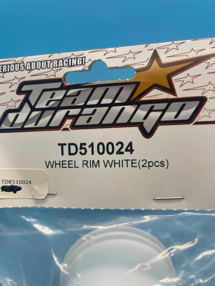 Team Durango Stadium Truck Wheel, Rim, White (2pcs) #TD510024 NIP - Image 2 of 3