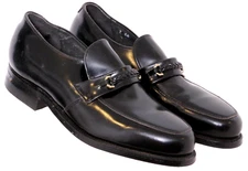 NEW Executive Imperial 320 Leather Black Formal Dress Loafer Shoes Men's US 7EE