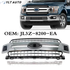 Chrome For 2018-2020 Ford F-150 Front Radiator Grille Assembly Jl3z-8200-ea 19
