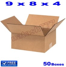50 - 9x8x4 Cardboard Boxes 32ECT Mailing Packing Shipping Corrugated Carton