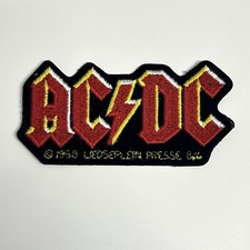AC/DC 1988 embroidered Iron on patch Acdc AC DC Wedseplein Presse Rare