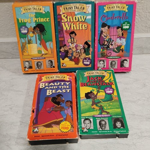Happily Ever After Fairy Tales for Every child as seen on HBO 5 VHS Tapes Black - Picture 3 of 13