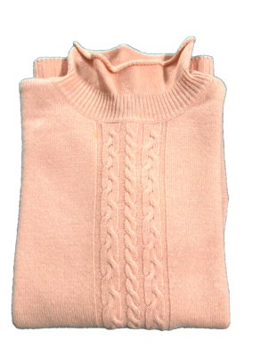 Vintage Damenpullover, Mädchenpullover mit Wolle  Gr. S  in rosa