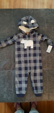 Carter's Fleece One Piece With Hood NWT Size 18 Months