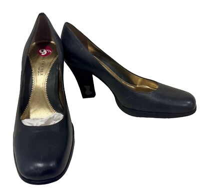 New Vintage Kenneth Cole Black Smooth Operator Heels Pumps