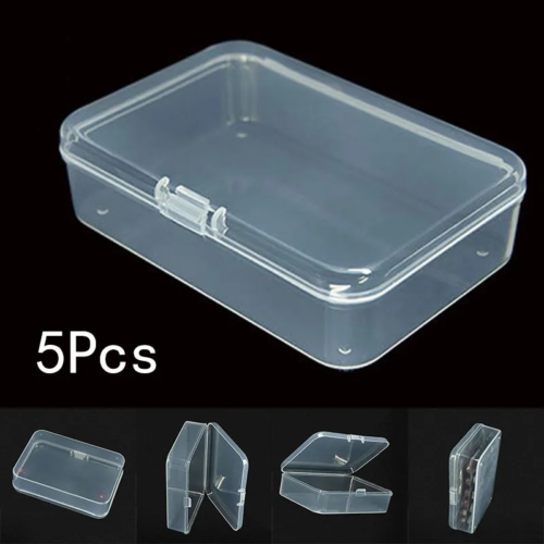 5PCS Transparent Plastic Box Jewelry Packaging Component for Receiving Box   - Photo 1/6